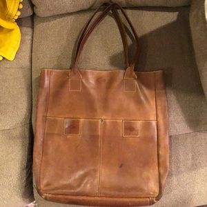 Raven & Lily brown genuine leather tote bag